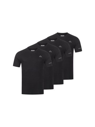 Kappa Kappa 4er Set T-Shirt BASIC in Schwarz