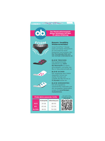 o.b. Periodenslips "XS/S" 3er-Pack (3 St.)