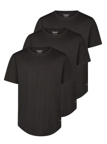 Jack & Jones T-Shirt Jack & Jones Tshirt 3er Pack Set in Schwarz