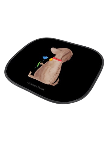 Mr. & Mrs. Panda sonnenschutz mit saugnäpfen Hund Blume ohne Spruch in Schwarz