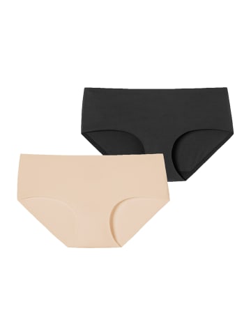 Schiesser Panty Invisible Soft in schwarz-sand