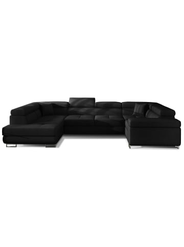 MF Design Lavin Recamiere Links in Schwarz -  (L) 340 x (B) 340 x (H) 90 cm
