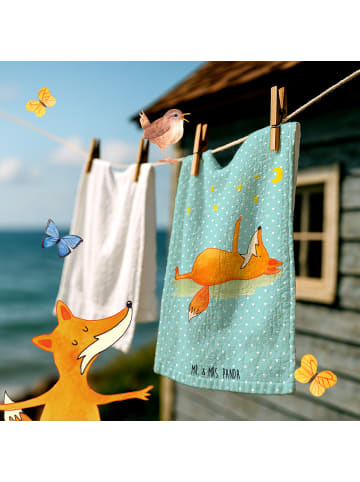 Mr. & Mrs. Panda gäste wc handtuch Fuchs Sterne ohne Spruch in Türkis Pastell