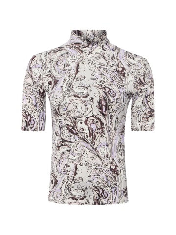 MARC CAIN COLLECTIONS T-Shirt in hellgrau schwarz - 0001