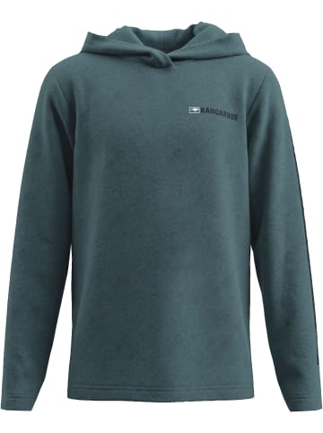Kangaroos Kapuzenshirt in grün meliert
