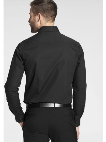Bruno Banani Langarmhemd in schwarz