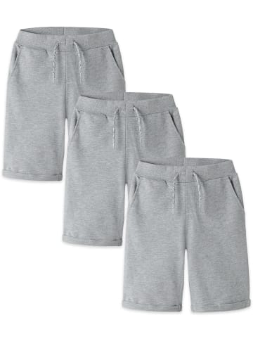 name it Shorts Elastischer Bund 3er-Set Eingrifftaschen in Hellgrau