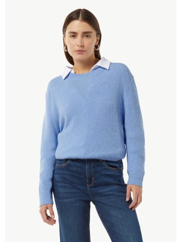 comma CI Strickpullover langarm in Blau