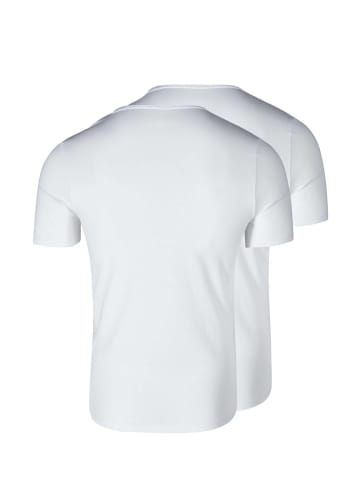 Skiny T-Shirt 2er Pack in Weiß