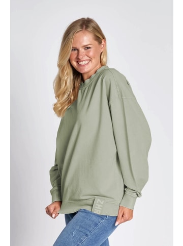 ZHRILL Sweatshirt ZHMINSA OLIVE in OLIVE