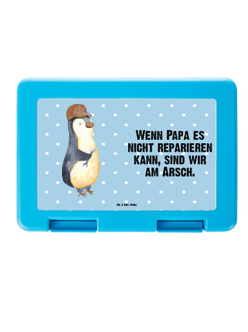 Mr. & Mrs. Panda Brotdose Wenn Papa es nicht reparieren kann, si... in Blau Pastell