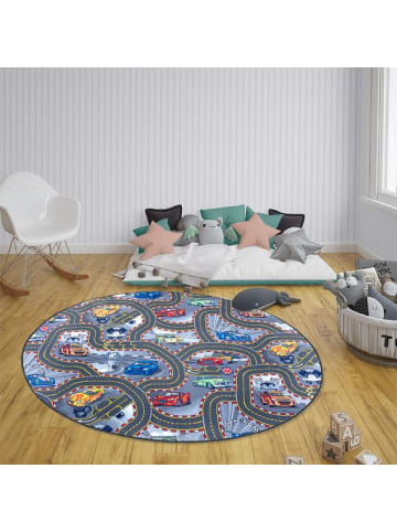 Hanse Home Straßen Spielteppich grau/bunt