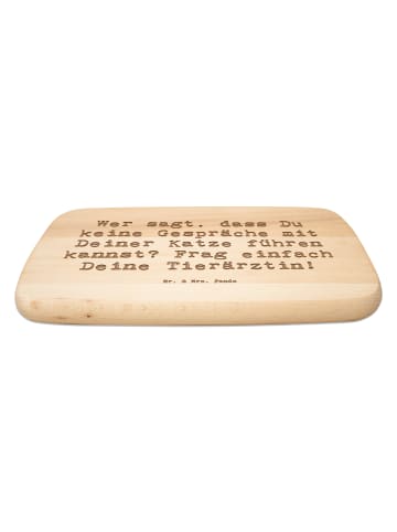 Mr. & Mrs. Panda schneidbrett Spruch Tierärztin Gespräche mit Sp... in Transparent