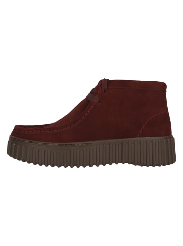 Clarks Schnürboots Torhill Moss in 4011D Burgundy Suede