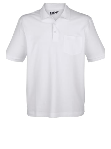 Men Plus Poloshirt in weiß