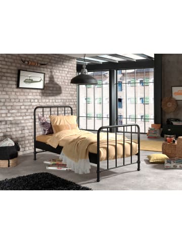 58 aufm Kessel METALLBETT Kay 97x110x206 aus Metall in Schwarz matt