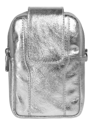 Samantha Look Umhängetasche echt Leder in silber