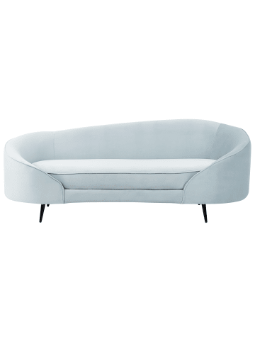 Beliani 3-Sitzer Sofa SAVAR in Blau/Schwarz - (W) 183 x (H) 75 x (L) 85 cm