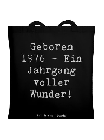 Mr. & Mrs. Panda Schultasche Spruch 1976 Geburtstag mit Spruch in Schwarz