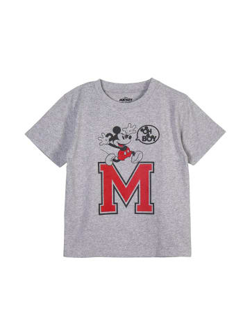 Disney Mickey Mouse T-Shirt Sommer kurzarm in Grau