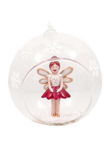 Greengate Weihnachtskugel BALLERINA Glaskugel mit Figur 10 cm