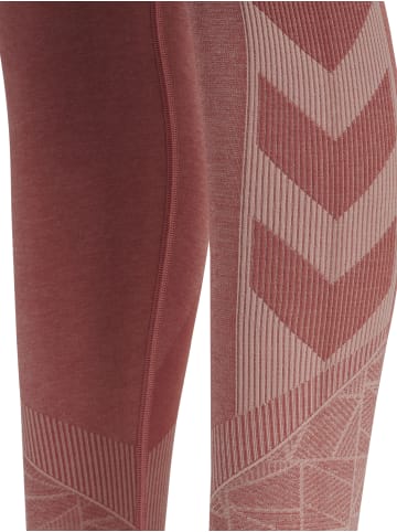 Hummel Hummel Leggings Hmlmt Yoga Damen Atmungsaktiv Schnelltrocknend Nahtlosen in WITHERED ROSE/ROSE TAN MELANGE