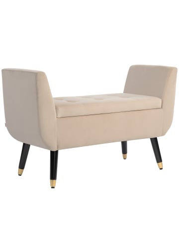 HOMCOM Sitzbank-107B x 42T x 65H cm-Beige