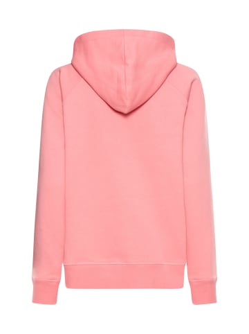 Camel Active Hoodie aus reiner Baumwolle in Beere