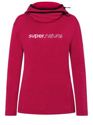 super.natural Merino Hoodie in pink