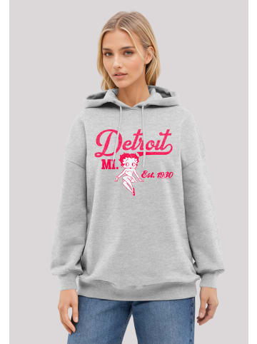 F4NT4STIC Hoodie Betty Boop Detroit MI. Est 1930 in grau meliert