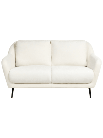Beliani 2-Sitzer Sofa EIBY in Weiß/Schwarz - (W) 130 x (H) 80 x (L) 90 cm
