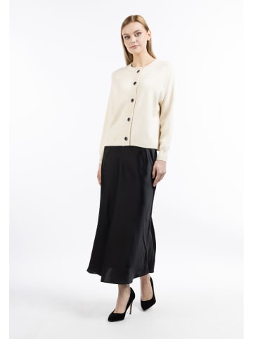 DreiMaster Klassik Damen Strickjacke Mit Knöpfen in Elfenbein