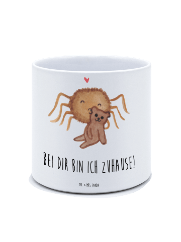 Mr. & Mrs. Panda Pflanzenkübel groß Spinne Agathe Teddy mit Spruch in Weiß