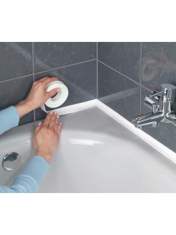 Wenko Dichtband für Duschwanne in Weiß, (B) 2,8 x (H) 350 cm