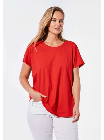 GOLDNER Shirt mit Rundhalsausschnitt in rot