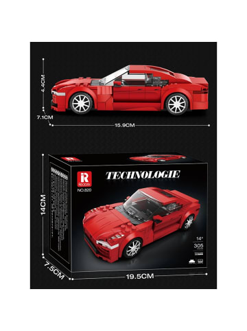 COFI 1453 Reobrix 820 Limousine 1:24 Klemmbaustein Auto 305 Teile ab 14 in Rot