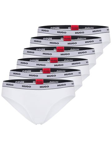 HUGO Slip 6er Pack in Weiß