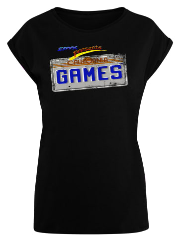 F4NT4STIC T-Shirt Retro Gaming California Games Plate in schwarz