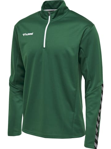 Hummel Halbreißverschluss Sweatshirt Hmlauthentic Kinder in EVERGREEN