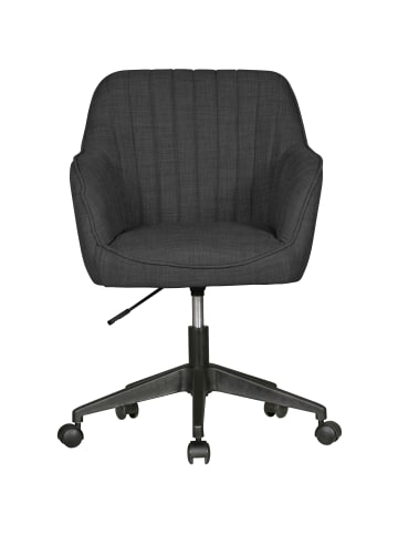 FineBuy Bürostuhl in Grau / Stoff / 65x65x90