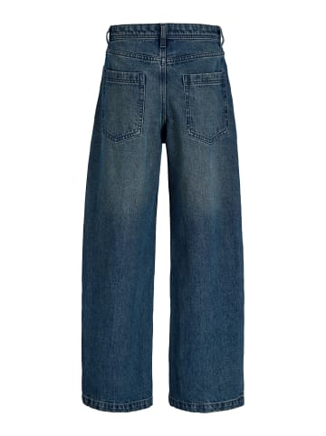 JACK & JONES Junior Baggy Jeans Barrel Fit High Waist Jjijoey in blue denim