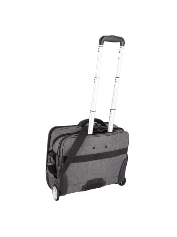 Dermata 2 Rollen Businesstrolley 44 cm Laptopfach in grau