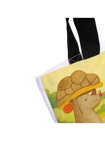 Mr. & Mrs. Panda Beutel Schildkröte Maus Design mit Spruch in Weiß