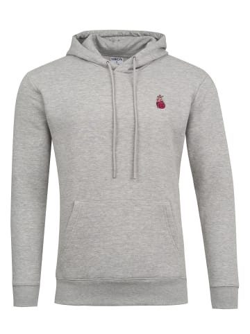 Mikon Hoodie Herz in Grau