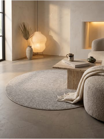 KADIMA DESIGN Teppich Kurzflor Waschbar Einfarbig AMMER Strapazierfähig OEKO-TEX in Beige