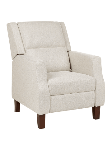 Beliani Fernsehsessel EGERSUND in Beige/Braun - (W) 75 x (H) 97 x (L) 92 cm