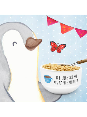 Mr. & Mrs. Panda Bowlschale Kaffee Tasse mit Spruch in Weiß