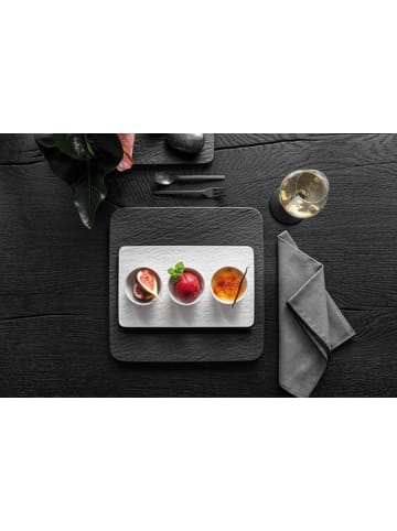 Villeroy & Boch 4-tlg. Dipschälchen-Set Manufacture Rock in Weiß – in weiß