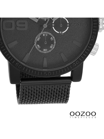 Oozoo Armbanduhr Oozoo Timepieces schwarz extra groß (ca. 48mm)