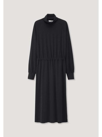 Hessnatur Jersey Kleid Midi in schwarz
